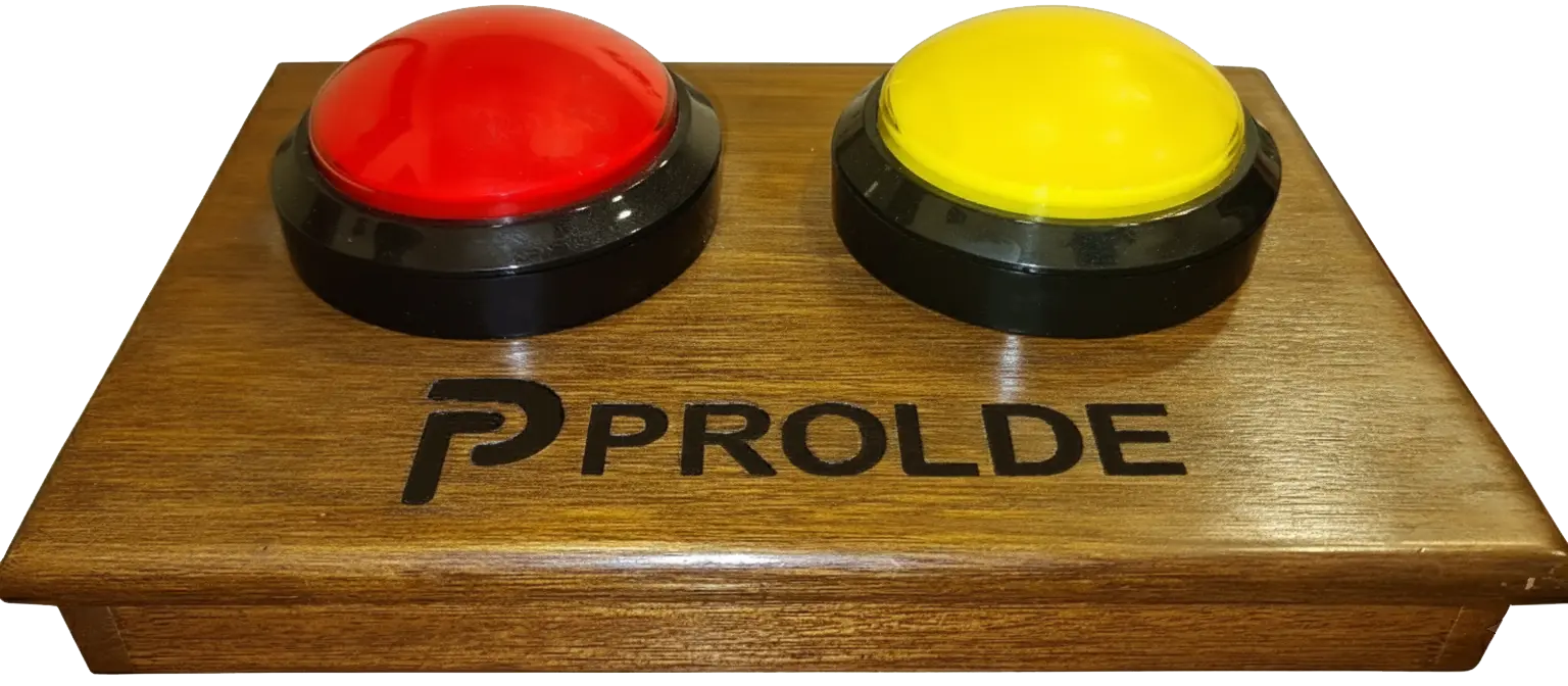Prolde dual-button broadcast panic panel